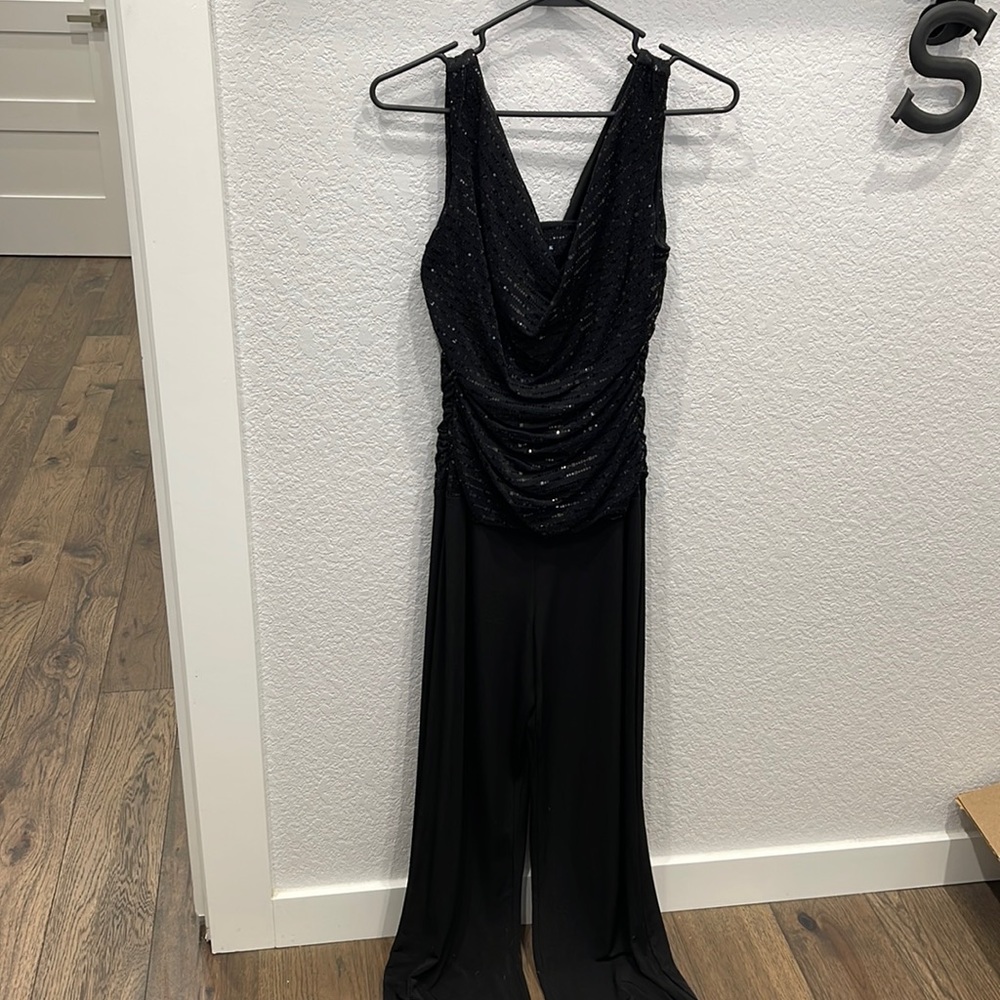 NWOT One Piece Sleeveless Dress Pant Suit-6